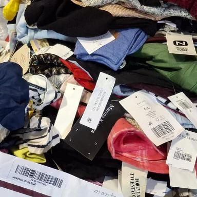 Pack of used clothes